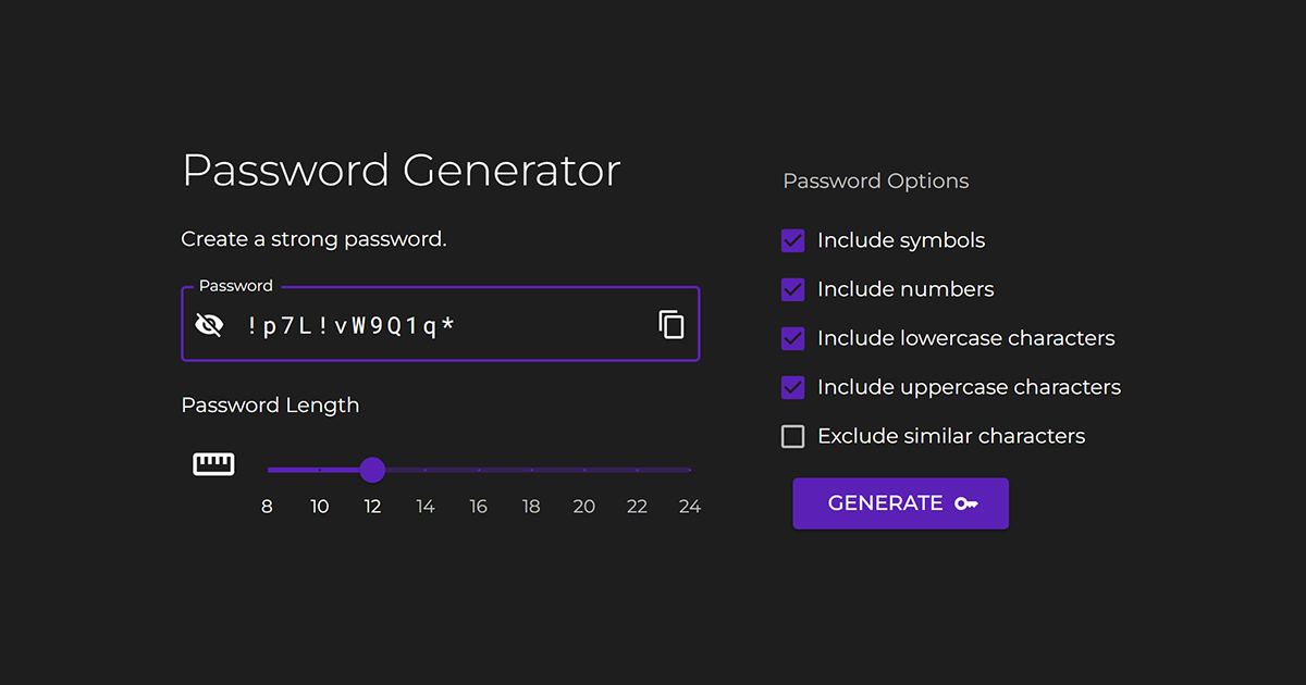 Password Generator Stratools Password generator stratools